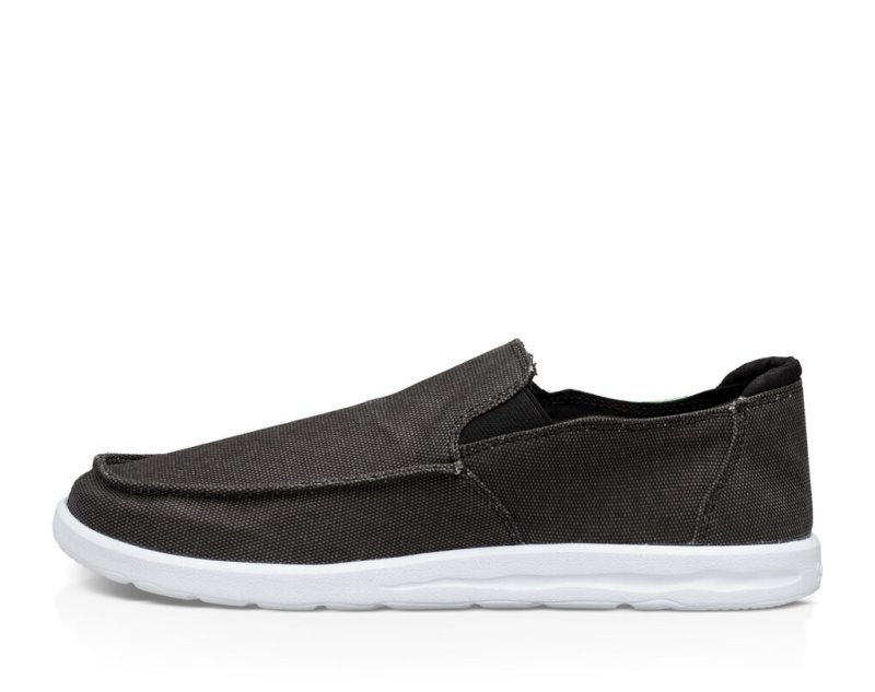 Sanuk Hi Five Men's Shoes Black | Canada 293YXF